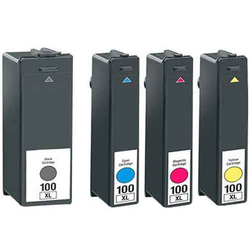 Lexmark 100XL Compatible InkJet Cartridge (Each Color) - Click Image to Close